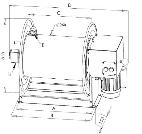 Enrollador de tubo - STKi2Mo series - Teha - motorizado / fijo / de acero inoxidable
