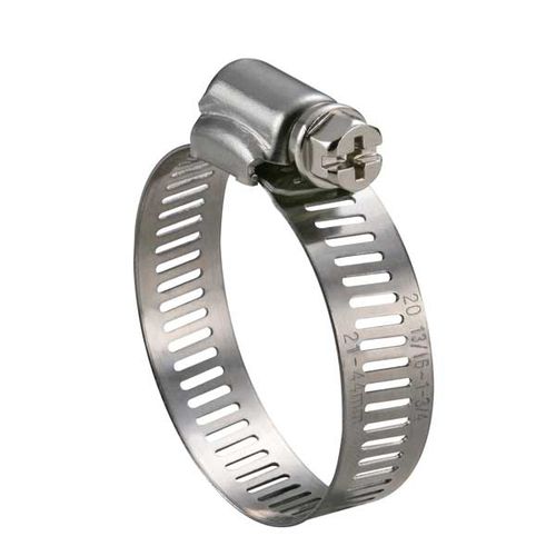 Abrazadera de apriete de acero inoxidable - Y2x1 series - EVEREON INDUSTRIES INC - de tornillo sin fin / con banda perforada / flexible