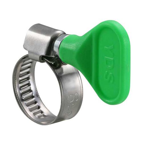 Abrazadera de apriete de acero inoxidable - Y123 series - EVEREON INDUSTRIES INC - con tuercas de mariposa / sin dentado / para baja presión