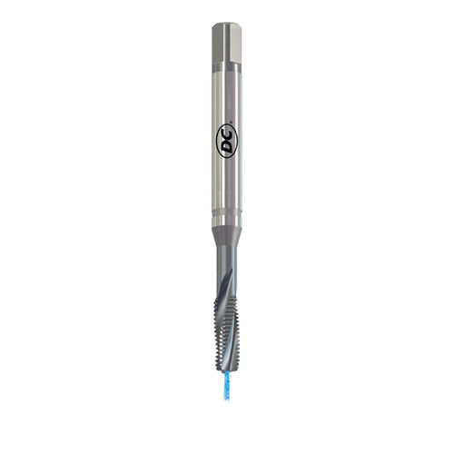 Macho de roscar para máquina para agujeros ciegos - GG353TC-3 - DC SWISS SA - monobloque / con estrías helicoidales / HSS-E