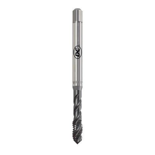 Macho de roscar para máquina para agujeros ciegos - Q360VS-3 - DC SWISS SA - monobloque / con estrías helicoidales / HSSE-PM