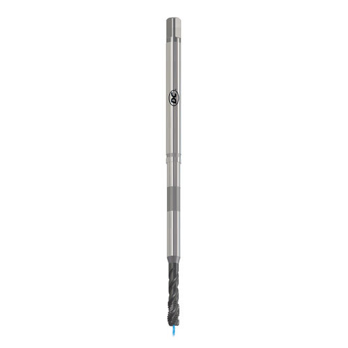 Macho de roscar para máquina para agujeros ciegos - RTS565VS-3 - DC SWISS SA - monobloque / de varilla larga / con estrías helicoidales
