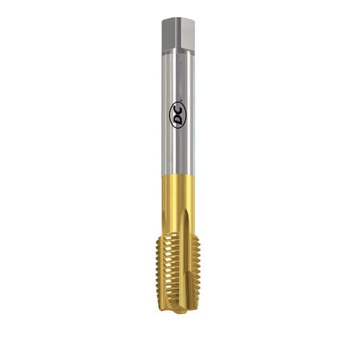 Macho de roscar para máquina para orificios de paso - N420TN-4 - DC SWISS SA - monobloque / con estrías rectas / HSS-E
