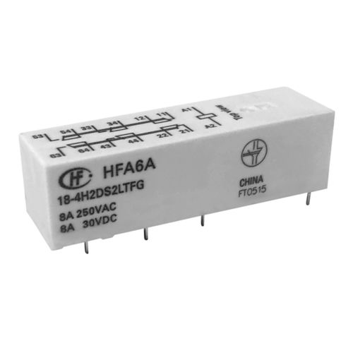 Relé electromecánico con contactos guiados - HFA6A - Xiamen Hongfa Electroacoustic Co.,Ltd. - 24 Vcc / 12 Vcc / 48 V CC