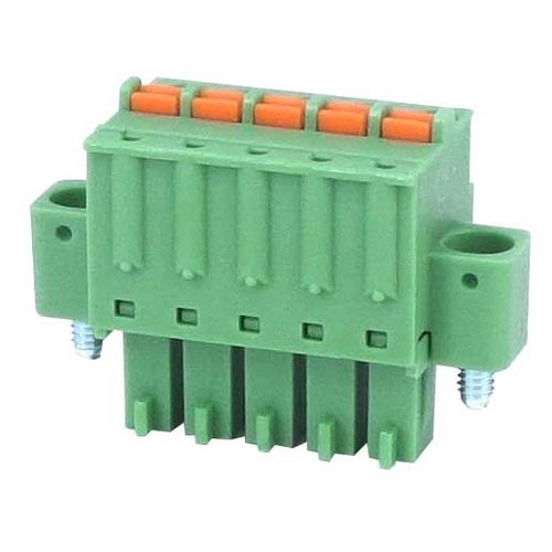 Bloque de conexión enchufable - HFLS1C series - Xiamen Hongfa Electroacoustic Co.,Ltd. - con tornillo / para prueba / IEC