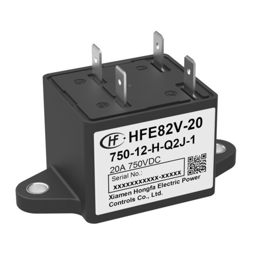 Relé electromecánico de alta tensión - HFE82V-20 - Xiamen Hongfa Electroacoustic Co.,Ltd. - 24 Vcc / 12 Vcc / 1NA