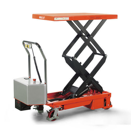 Mesa elevadora de doble tijera - Noblelift Intelligent Equipment Co., Ltd. - eléctrica / manual / móvil