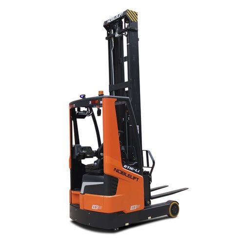 Carretilla retráctil alimentada por batería - RT16Li - Noblelift Intelligent Equipment Co., Ltd. - con operador sentado / de precisión / de alta eficacia