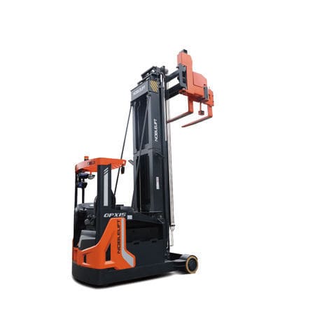 Carretilla retráctil eléctrica - OPX15 - Noblelift Intelligent Equipment Co., Ltd. - con operador sentado / con guiado automático / para pasillos estrechos