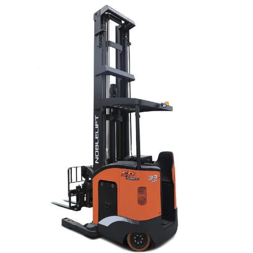 Carretilla retráctil eléctrica - RT series - Noblelift Intelligent Equipment Co., Ltd. - para conductor de pie / para almacén / de precisión