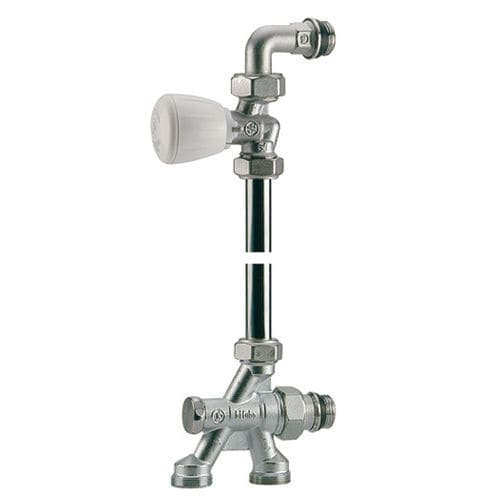 Detentor 2 tubos - R438-1 series - Giacomini - para radiador
