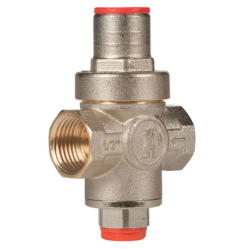 Regulador-reductor de presión para agua - R153C series - Giacomini - para aire comprimido / de pistón / de latón niquelado