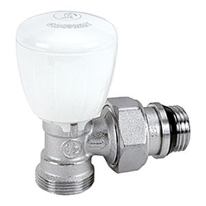 Válvula termostática de regulación de temperatura - R431TG series - Giacomini - de latón cromado / para radiador / con volante de maniobra