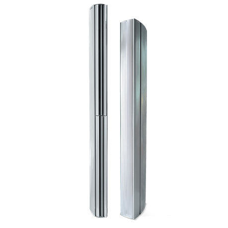 Cortina de aire ambiante - WING-R, WING-G EC series - TEKADOOR GmbH - horizontal / vertical / para puertas giratorias