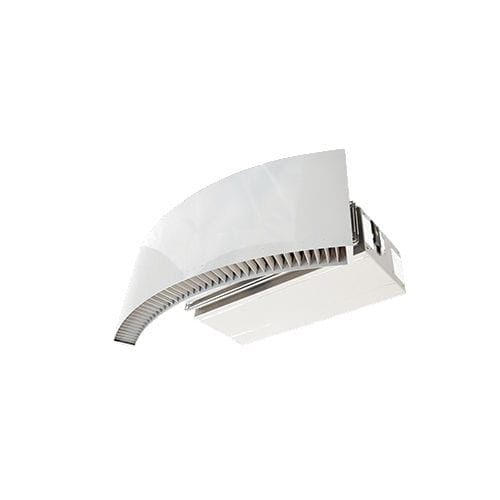 Cortina de aire ambiante - RONDELL EC series - TEKADOOR GmbH - empotrable / para puertas giratorias