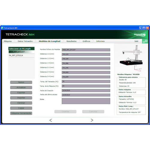 Software de verificación - MH Check - Innovalia-Metrology - de metrología / para máquina herramienta