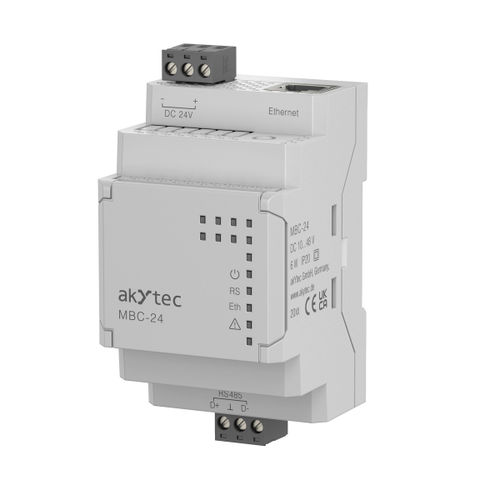 Convertidor de interfaz Gigabit - MBC-24.X Modbus converter - akYtec GmbH - Ethernet / RS-485 / Modbus RTU