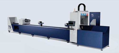 Máquina de corte láser de fibra - MPS-T - Han's Laser Technology Co., Ltd - para acero / de tubos / de carga manual