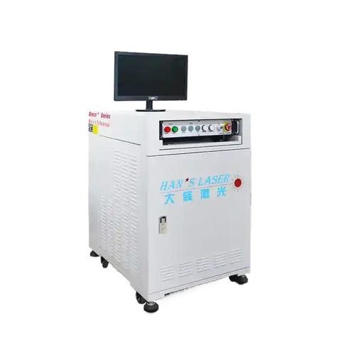 Sistema de marcado láser UV - EP-15-THG-F - Han's Laser Technology Co., Ltd - automático / para tuberías / para componentes electrónico