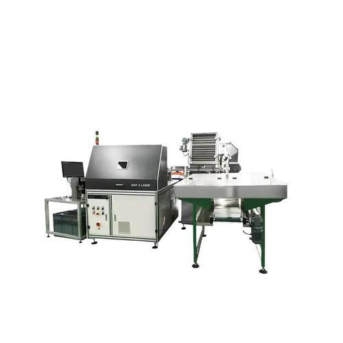 Máquina de marcado láser UV - HANS1500D - Han's Laser Technology Co., Ltd - de plástico / integrable / para línea de producción continua