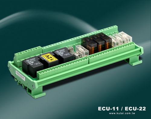Módulo de relé para montaje sobre riel DIN - ECU-11, ECU-22 - Kutai Electronics Industry Co., Ltd.