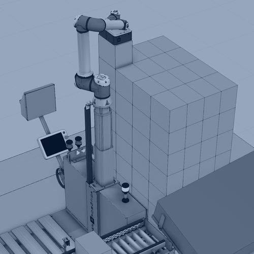 Sistema de paletización robotizado - COPALLETIZER - Inser Robótica S.A - para la industria alimentaria / de cajas / de productos alimentarios