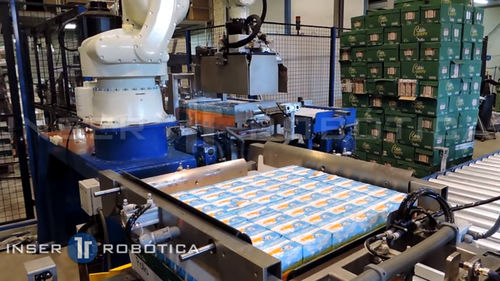 Empacadora de bandejas pick and place - Inser Robótica S.A - robotizada / de cartón