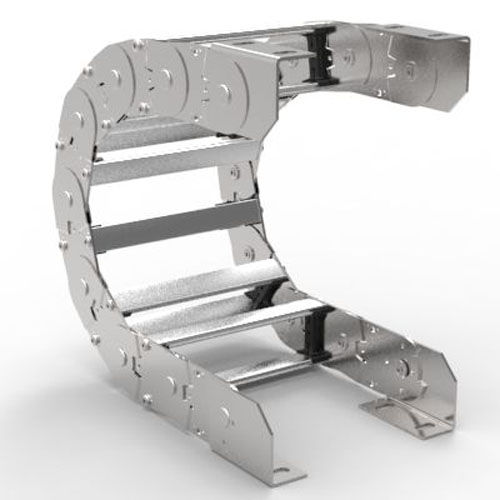 Cadena portacables abierta - 35LT - Brevetti Stendalto - de acero / de acero inoxidable / con separadores desmontables de aluminio