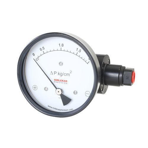Manómetro diferencial - 200 DGR - Hirlekar Precision Instruments, Pune - de esfera / con brida / NPT 1/4