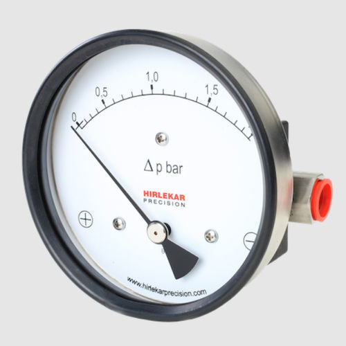 Manómetro diferencial - DX 10 - Hirlekar Precision Instruments, Pune - analógico / con brida / NPT 1/4