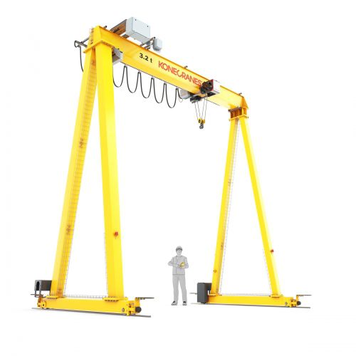 Pórtico en riel - CXT - Konecranes - para taller / monorriel / de acero