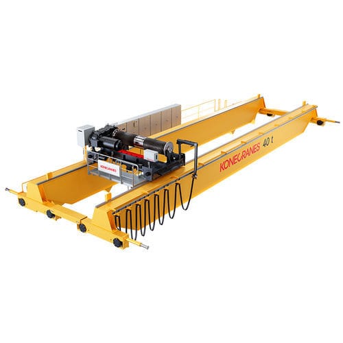 Puente grúa de riel doble - M series - Konecranes - para uso intensivo / automatizada / con cabrestante abierto