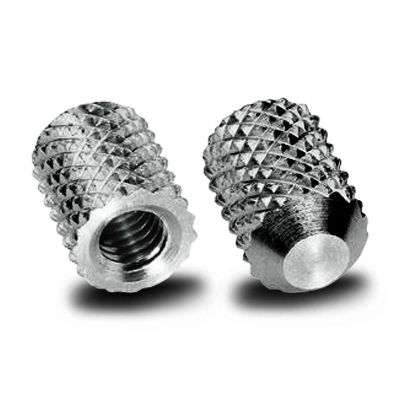 Inserto roscado - 1032A8-12AL - Yardley Products - moleteado / de aluminio / redondo