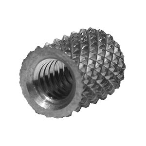 Inserto roscado - 1024B8-10SS - Yardley Products - moleteado / de acero inoxidable / redondo