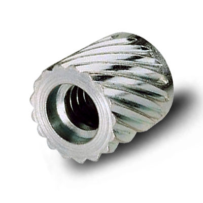 Inserto roscado - 10015Q22-24SS - Yardley Products - a presión / moleteado / de acero inoxidable
