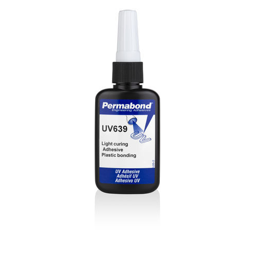 Cola de metacrilato - UV639 - Permabond - para plástico / para vidrio / para metal