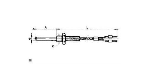 Sonda de temperatura RTD - 111 - MESEL S.L - Pt100 / Pt1000 / termopar tipo J