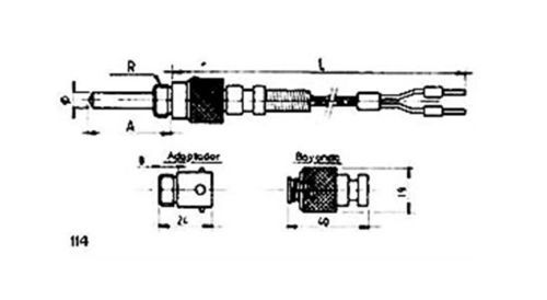 Sonda de temperatura RTD - 114 - MESEL S.L - Pt100 / Pt1000 / termopar tipo J