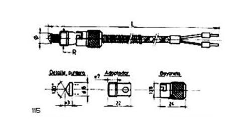 Sonda de temperatura RTD - 115 - MESEL S.L - Pt100 / Pt1000 / termopar tipo J