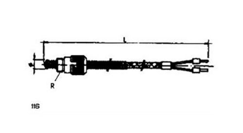 Sonda de temperatura RTD - 116 - MESEL S.L - Pt100 / Pt1000 / termopar tipo J