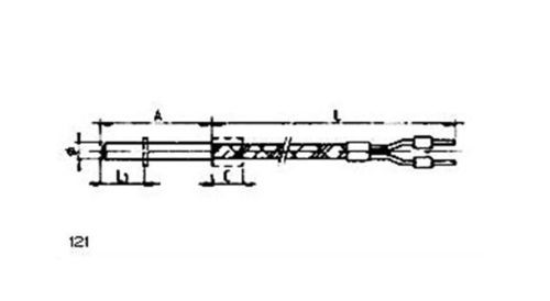 Sonda de temperatura RTD - 121 - MESEL S.L - Pt100 / Pt1000 / termopar tipo J