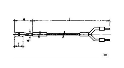 Sonda de temperatura RTD - 311 - MESEL S.L - Pt100 / Pt1000 / termopar tipo J