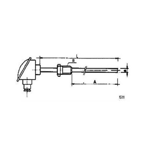 Sonda de temperatura Pt100 - 511 - MESEL S.L - Pt1000 / termopar tipo J / termopar tipo K