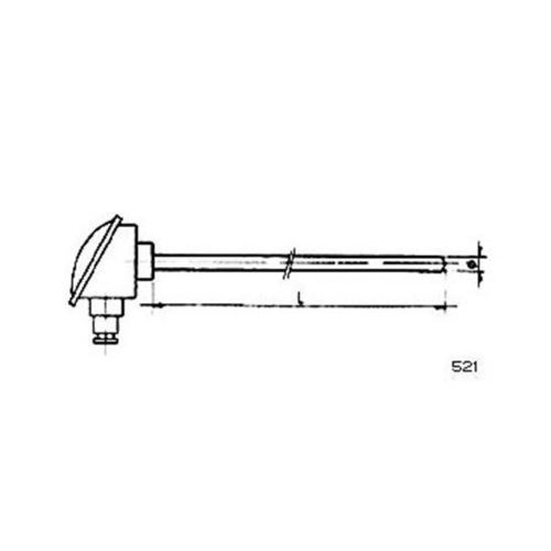 Sonda de temperatura Pt100 - 521 - MESEL S.L - Pt1000 / termopar tipo J / termopar tipo K