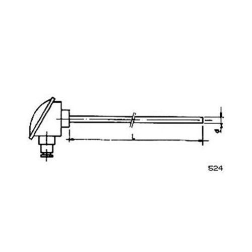 Sonda de temperatura Pt100 - 524 - MESEL S.L - Pt1000 / termopar tipo J / termopar tipo K