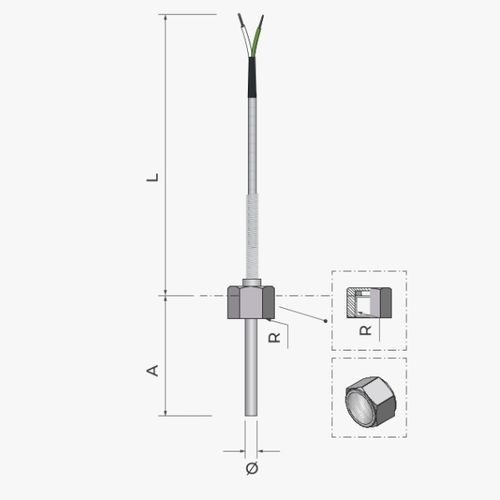 Sonda de temperatura RTD - 113 - MESEL S.L - de silicio / Pt100 / Pt1000