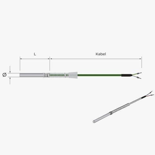 Sonda de temperatura Pt100 - 121 - MESEL S.L - Pt1000 / termopar tipo J / termopar tipo K
