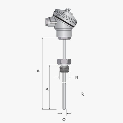 Sonda de temperatura Pt100 - 511 - MESEL S.L - Pt1000 / termopar tipo J / termopar tipo K