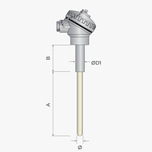 Sonda de temperatura RTD - 522 - MESEL S.L - Pt100 / termopar tipo J / termopar tipo K