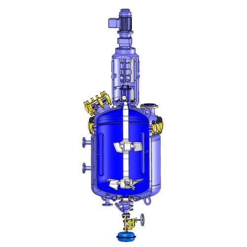 Reactor de depósito agitado - De Dietrich - de laboratorio / de proceso / de síntesis